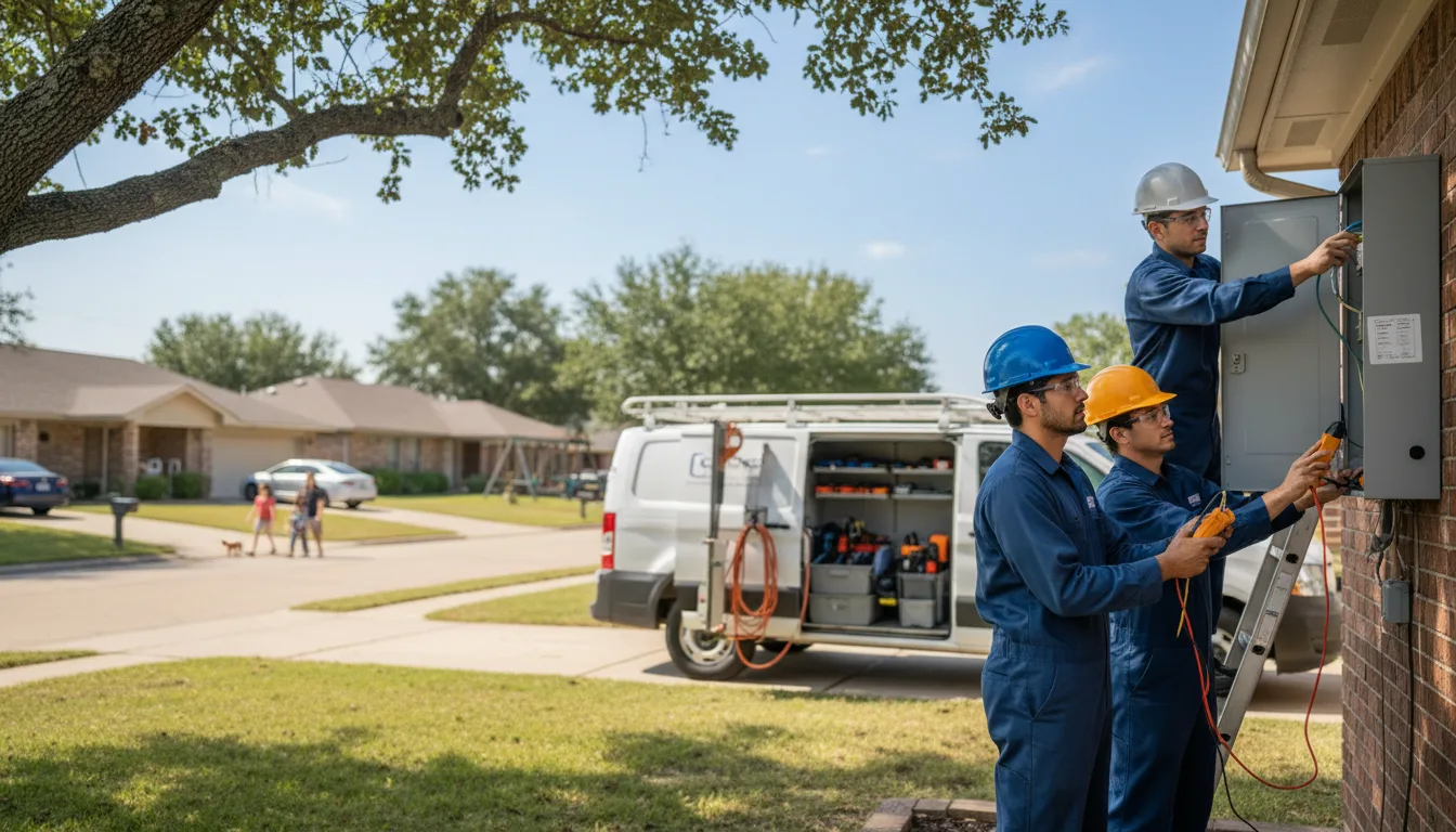 Certified electrician providing emergency electrical services in Sainte Marie, IL